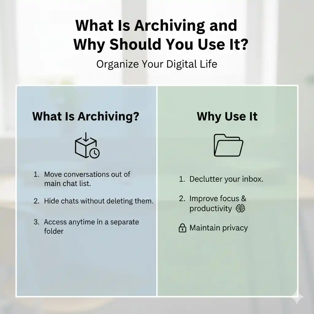 How to Archive WhatsApp Chat Easily