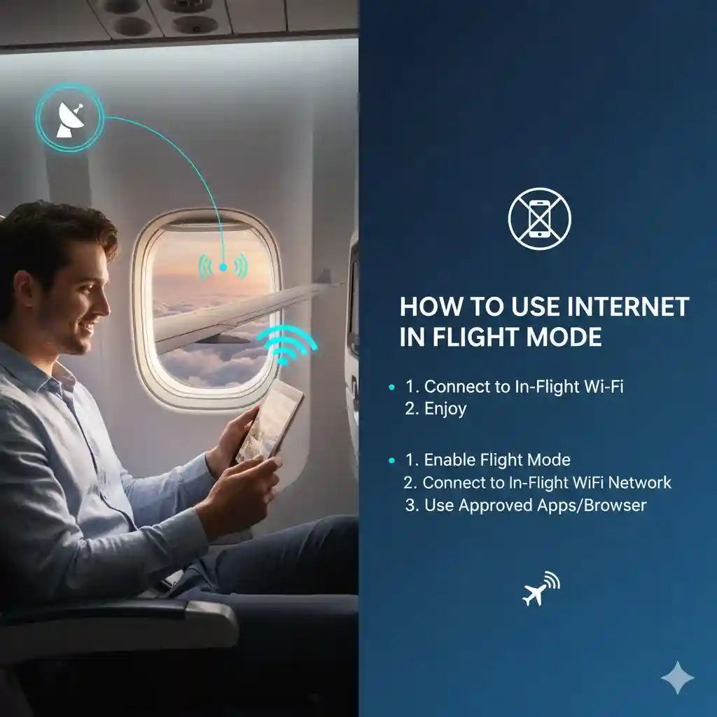 How to Use Internet in Flight Mode