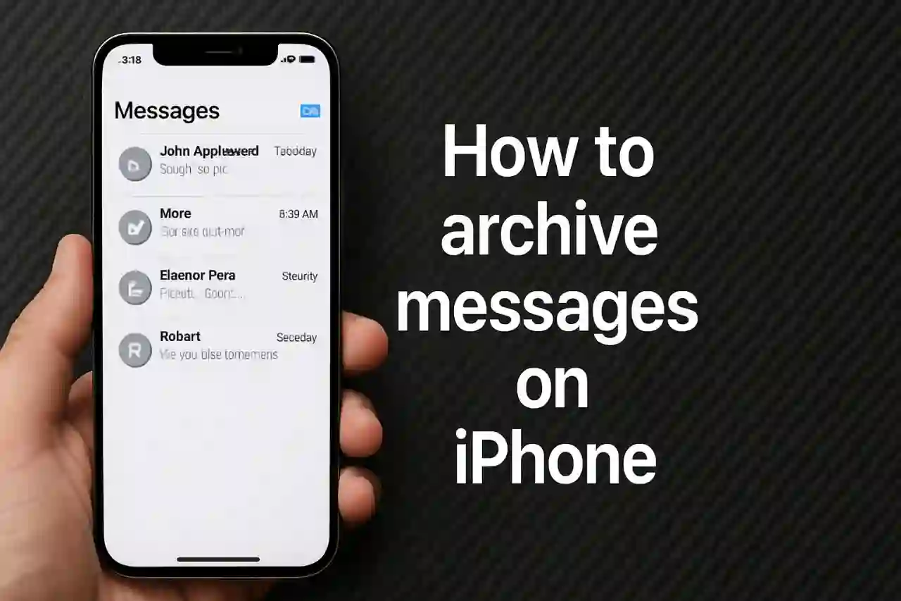 How to Archive Messages on iPhone