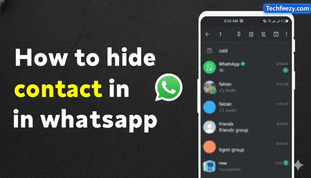 How to Hide Contact in WhatsApp
