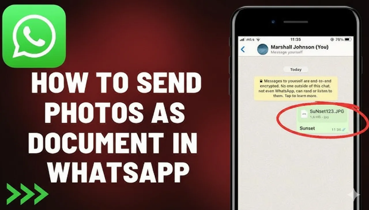 How to Send Photos as Documents in WhatsApp