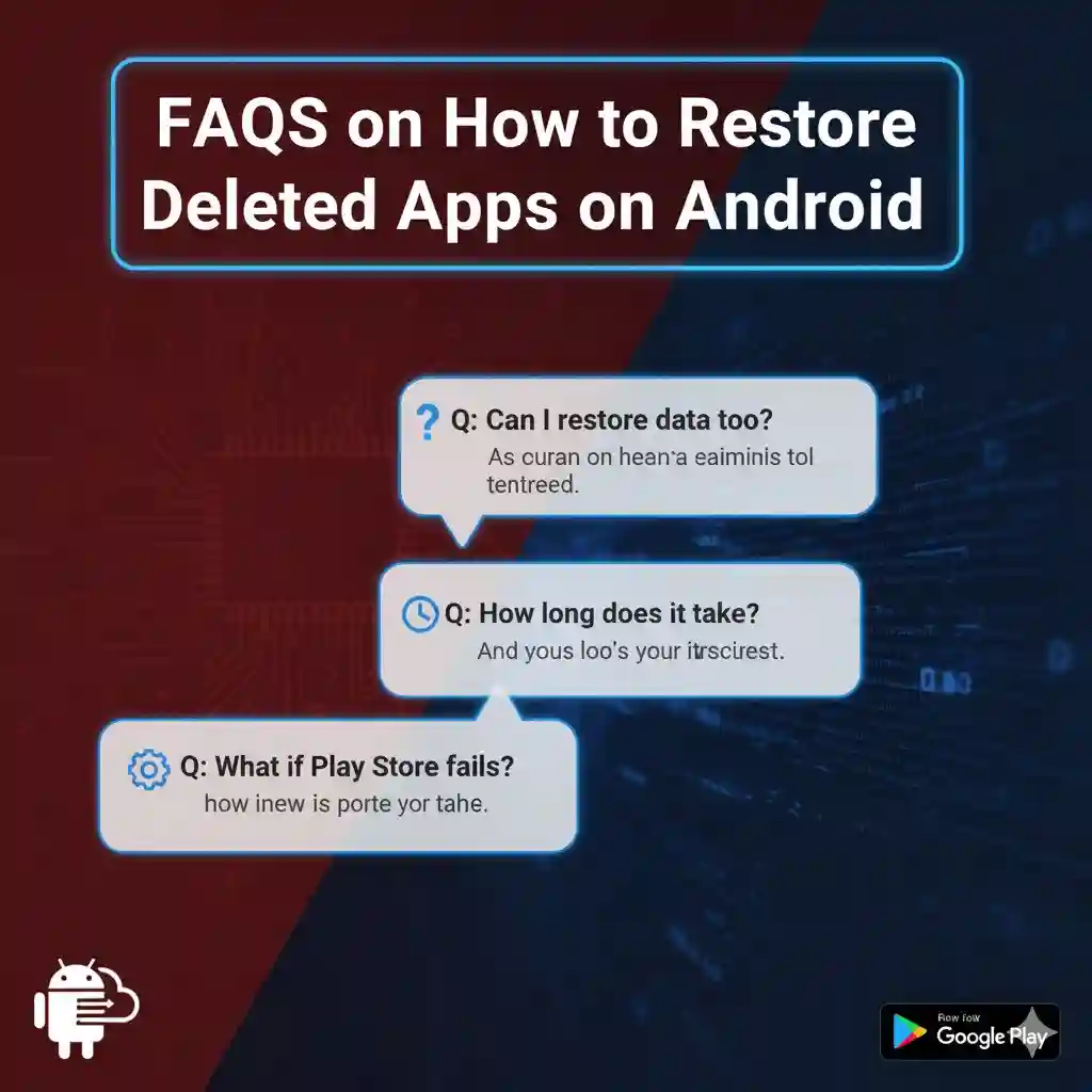 FAQs on restoring apps