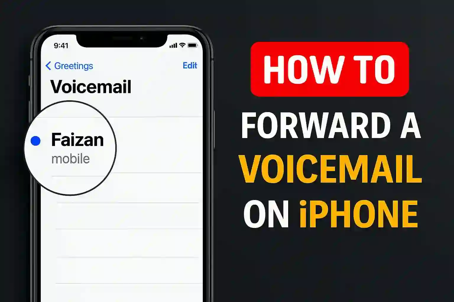 How to Change Voicemail on iPhone