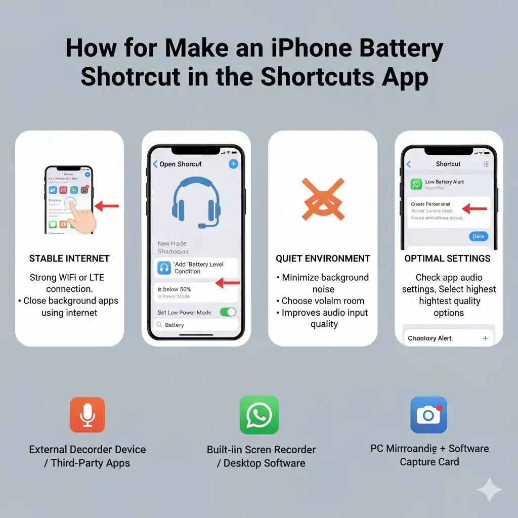 iPhone Battery Shortcut