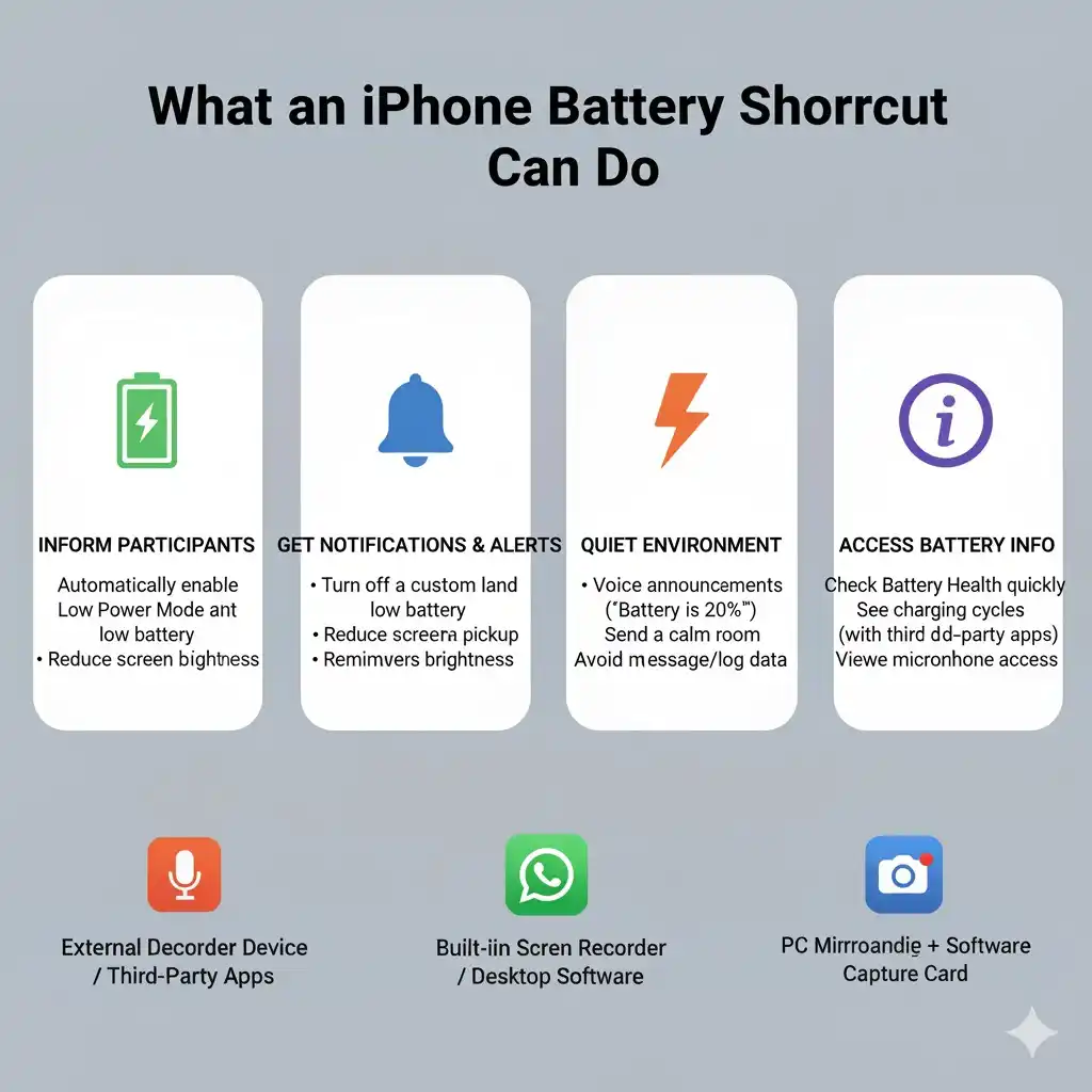 iPhone Battery Shortcut