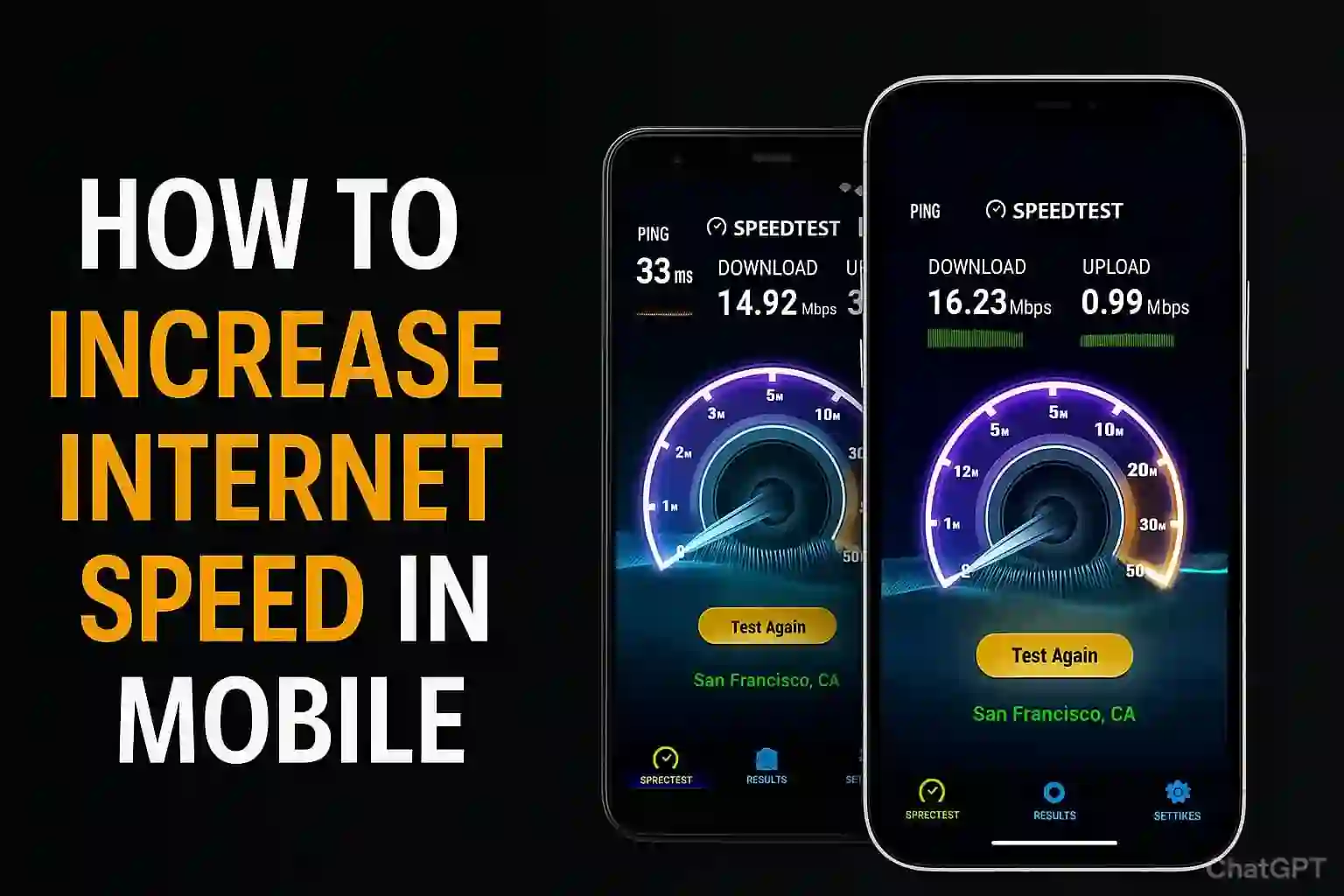How to increase internet speed in mobile
