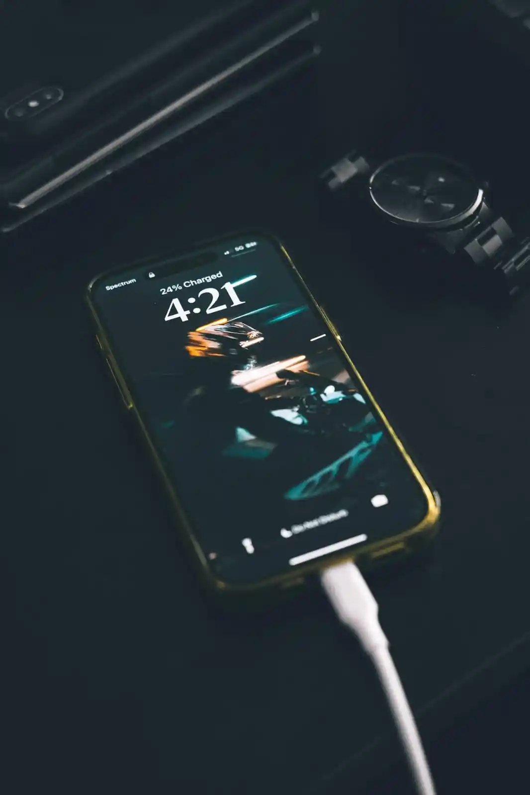 what is the orange dot on my iPhone