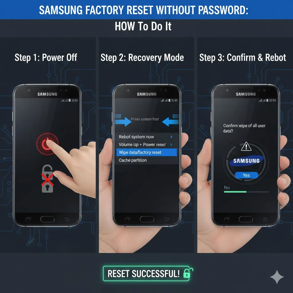 Samsung Factory Reset without Password