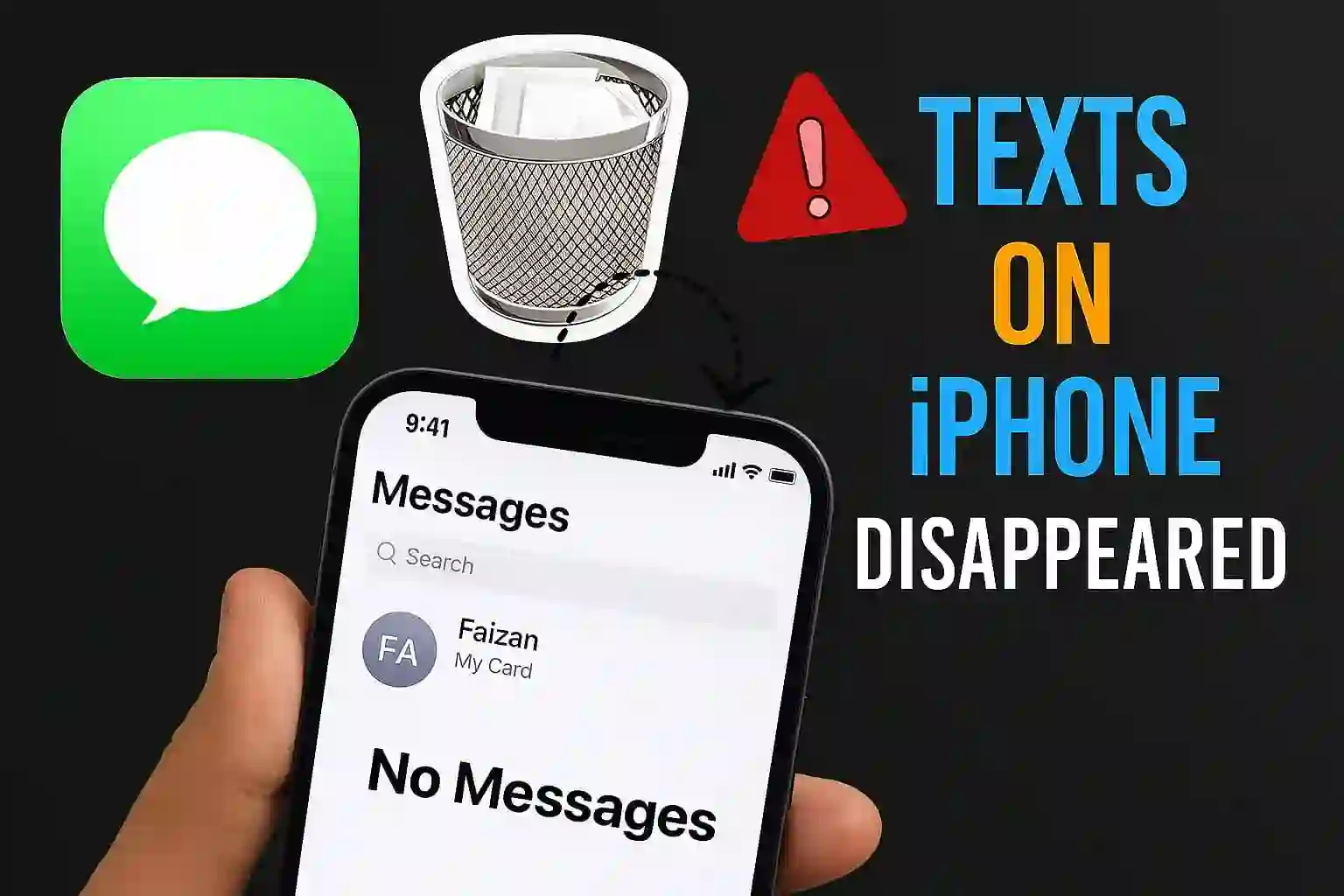 Texts on iPhone Disappeared